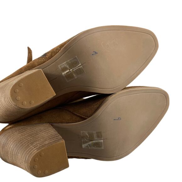 Dolce Vita Slip on Brown Suede Booties/Mule Size 8.5 - Picture 7 of 8